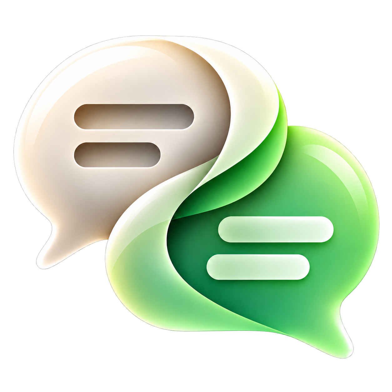 Logo LanceLingo hai bong bóng trò chuyện